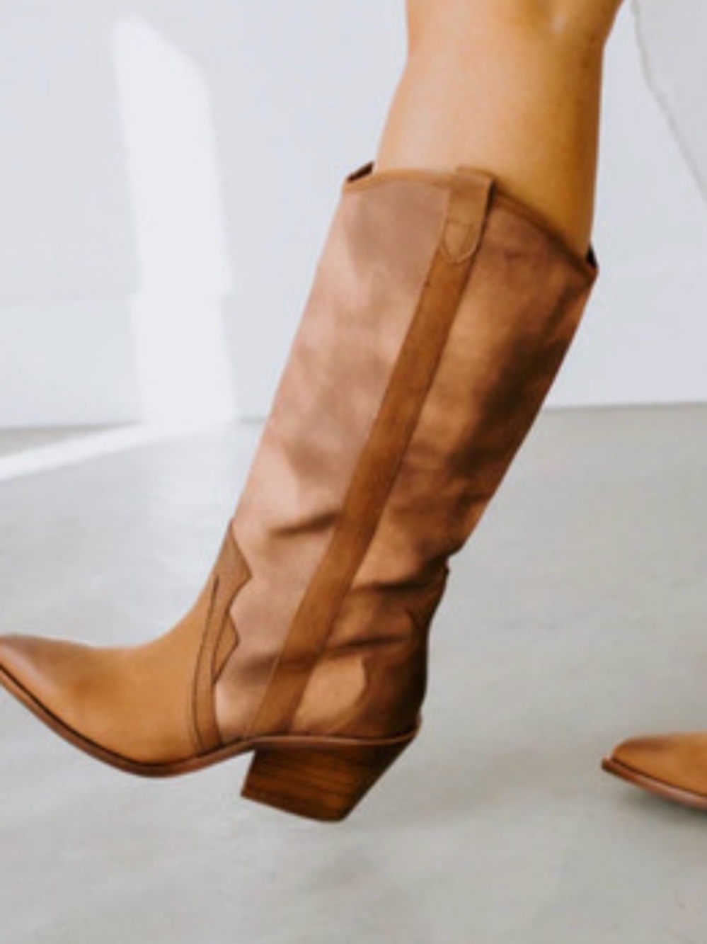 Dolce Vita Tan/Brown Navene Western Boots